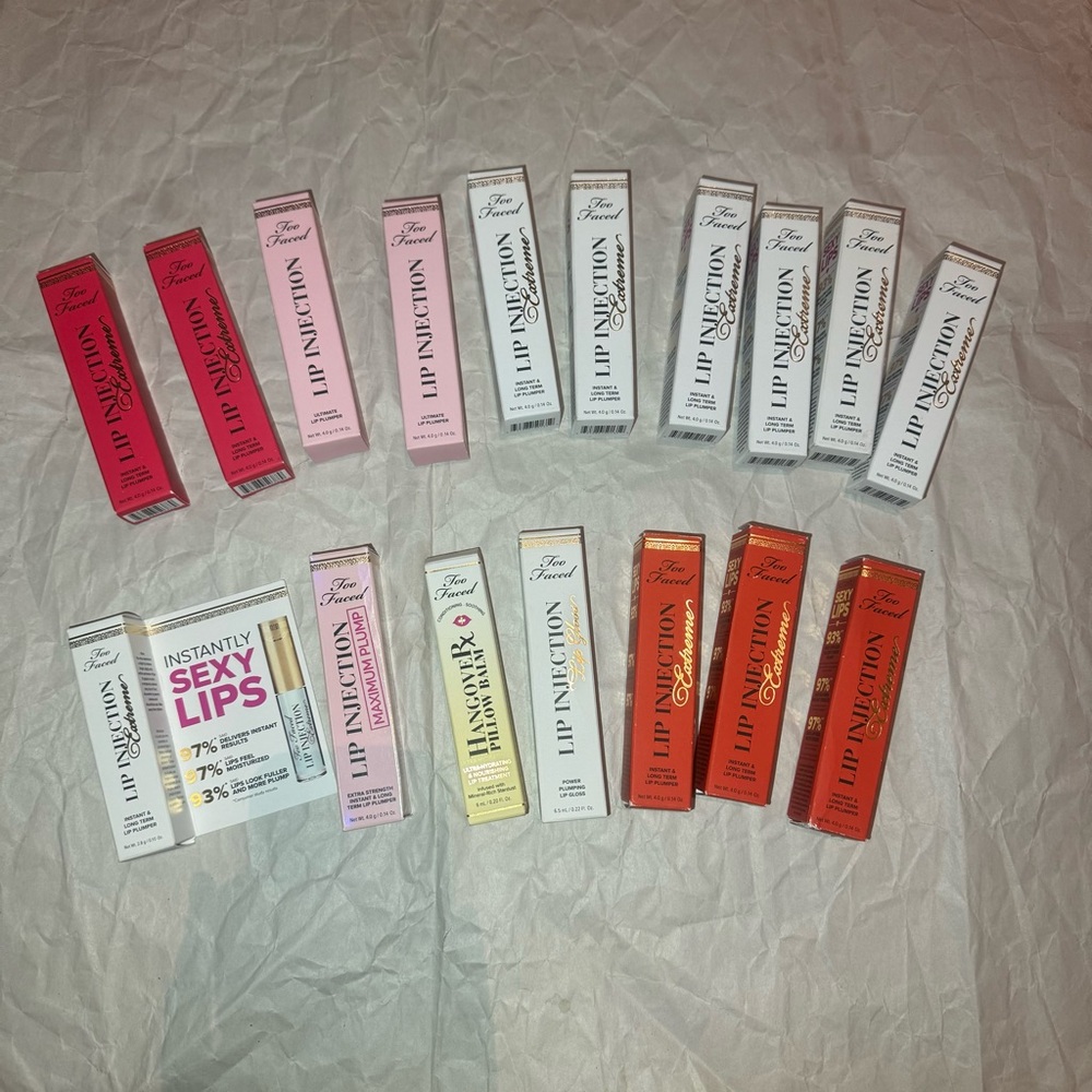 17 x too faced lip bundle